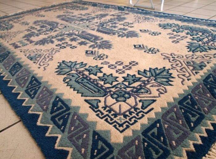 vintage handmade tunisian rug 1960s 9