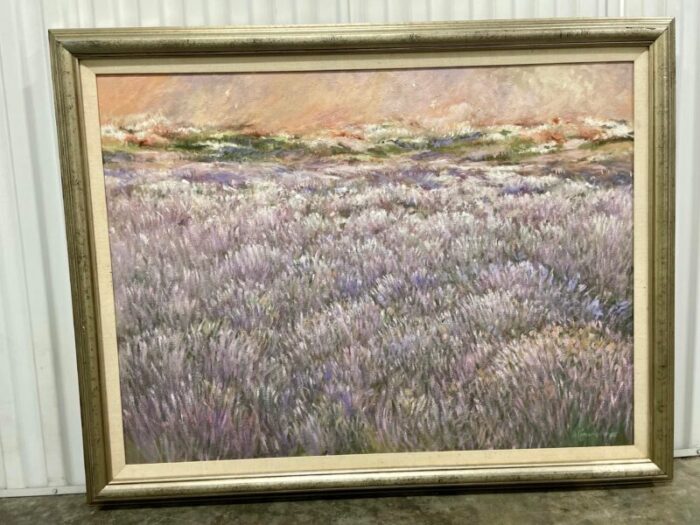 vintage impressionist framed oil painting 4135