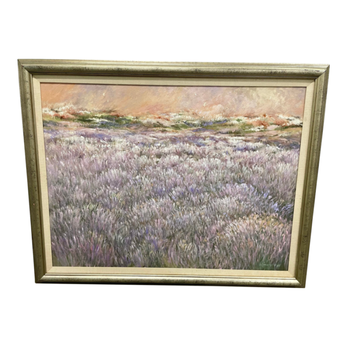 vintage impressionist framed oil painting 5351