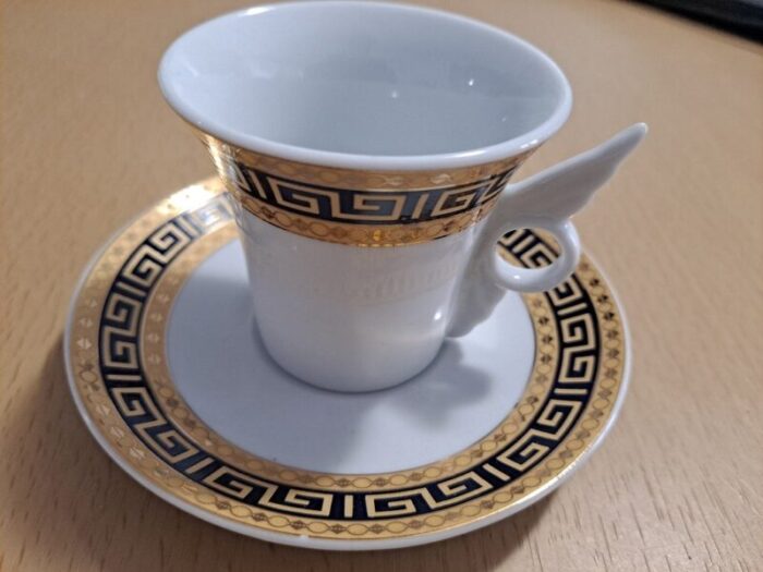 vintage italian coffee set in versace style 1970s set of 12 4