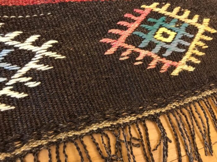 vintage kilim rug 1980s 9385