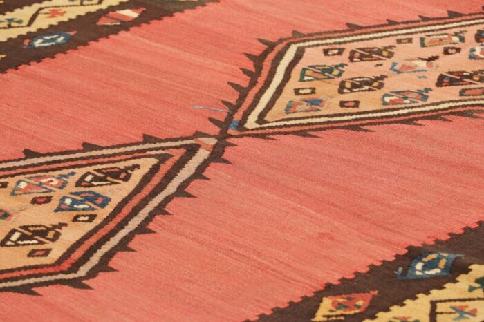 vintage kilim runner in red open field with medallions from rug and kilim 3927