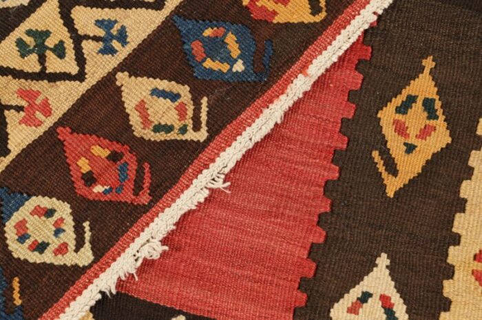 vintage kilim runner in red open field with medallions from rug and kilim 5405