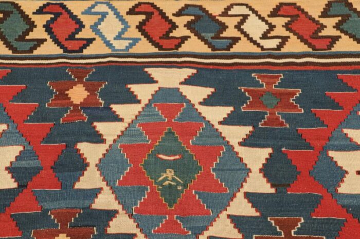 vintage kilim with geometric patterns from rug and kilim 3264