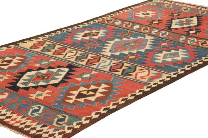 vintage kilim with geometric patterns from rug and kilim 3976