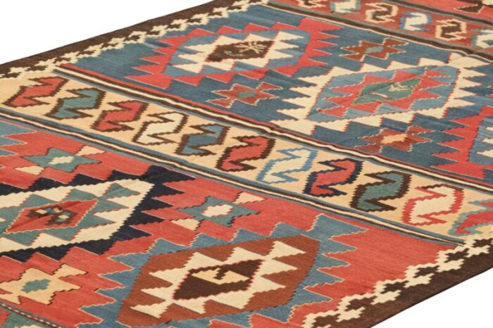 vintage kilim with geometric patterns from rug and kilim 4434