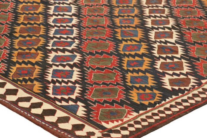 vintage kilim with tribal geometric patterns from rug and kilim 2189