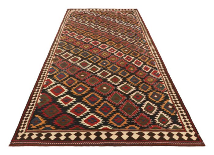 vintage kilim with tribal geometric patterns from rug and kilim 2928