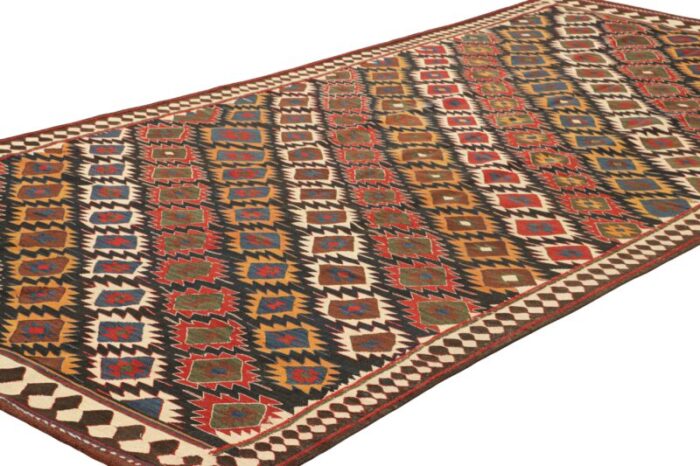 vintage kilim with tribal geometric patterns from rug and kilim 2982