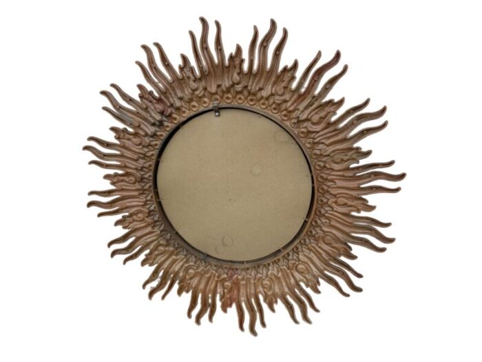 vintage large witchs eye sun starburst mirror 7403