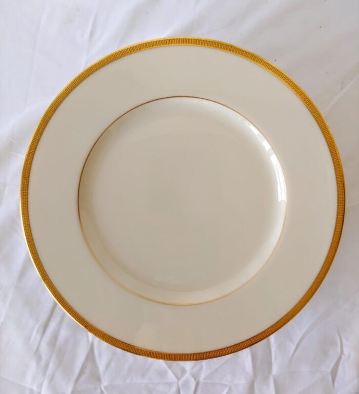 vintage lenox tuxedo salad plates set of 10 0266