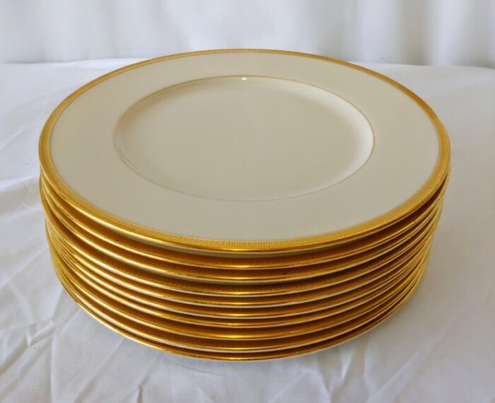 vintage lenox tuxedo salad plates set of 10 5243