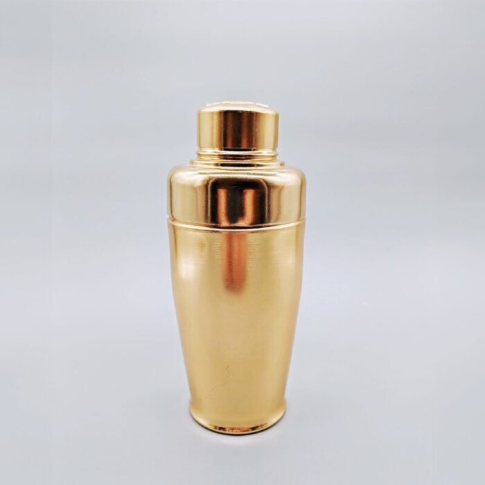 vintage martini cocktail shaker in gold 1960s 1