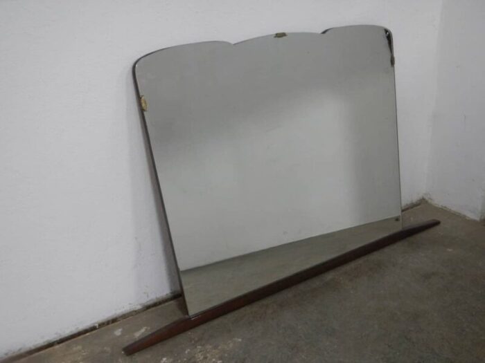 vintage mirror with frame 1950s 1