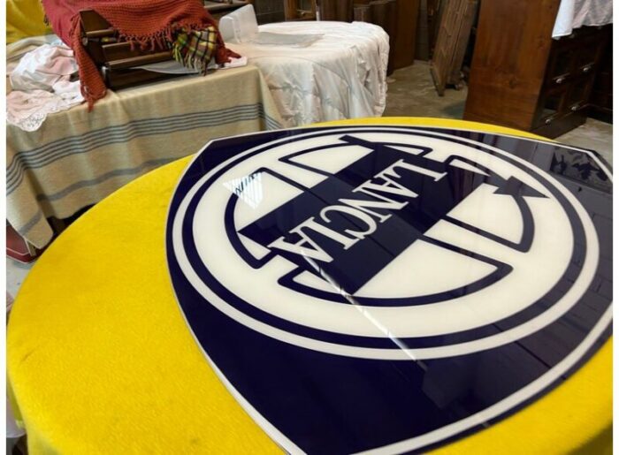 vintage original lancia sign 1970s 11