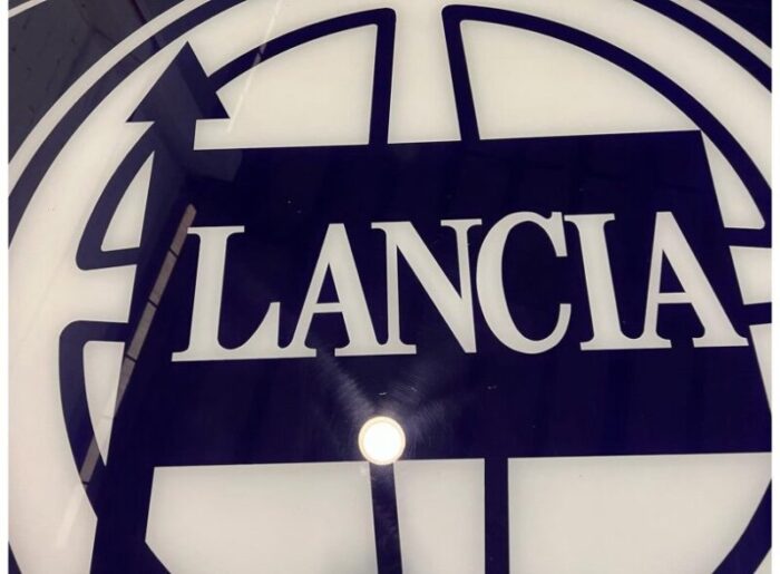 vintage original lancia sign 1970s 4