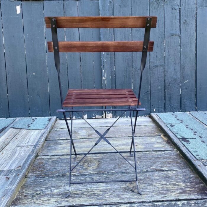 vintage parisian style foldable bistro chairs set of 6 3583