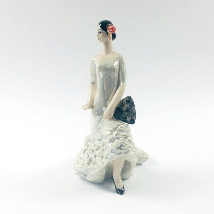 vintage porcelain figurine of flamenco dancer by korosten 1980s 2