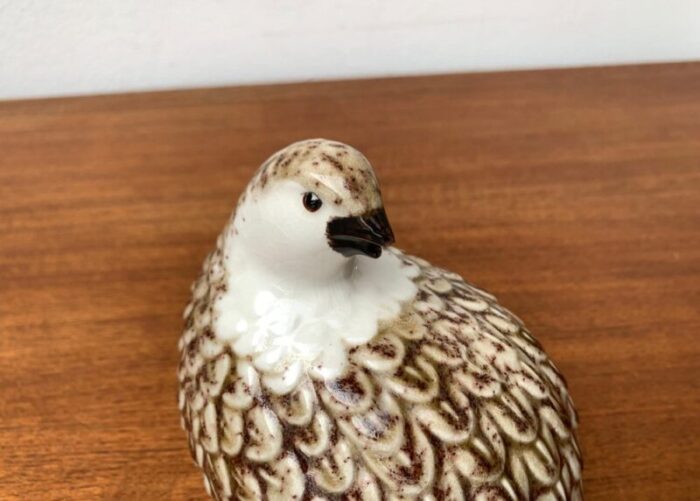 vintage porcelain quail bird figurine by b jackson 10