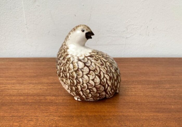 vintage porcelain quail bird figurine by b jackson 11