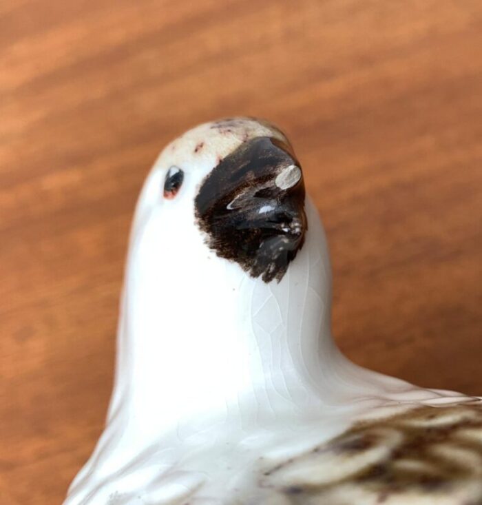 vintage porcelain quail bird figurine by b jackson 16