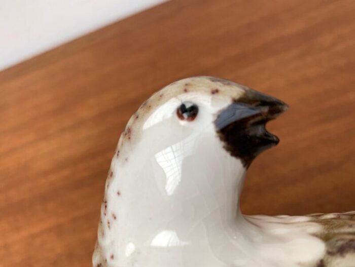 vintage porcelain quail bird figurine by b jackson 18