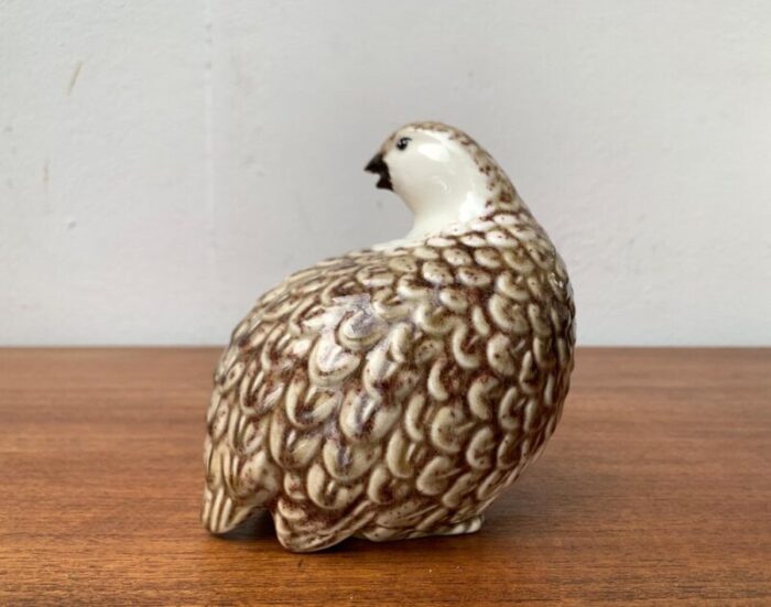 vintage porcelain quail bird figurine by b jackson 3