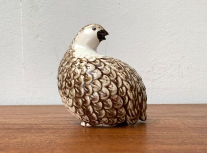 vintage porcelain quail bird figurine by b jackson 7