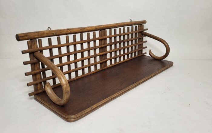 vintage rattan shelf 1970s 2243