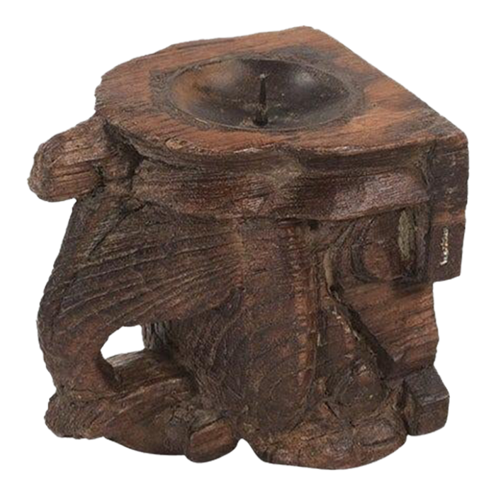 vintage rustic wooden corbel repurposed wall candle sconce 6578