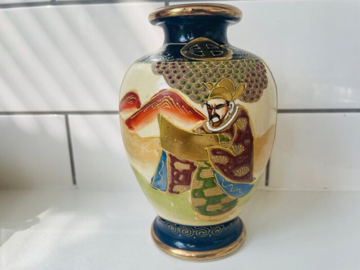 vintage satsuma vase 1950s 4