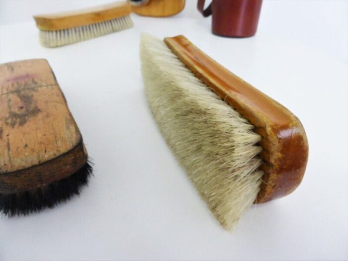 vintage shoe brushes 1960s set of 9 11