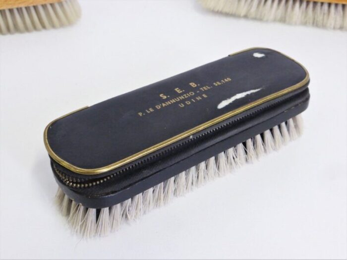 vintage shoe brushes 1960s set of 9 3