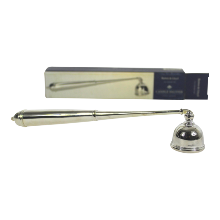 vintage silver candle snuffer barton and lloyd hinged 0689