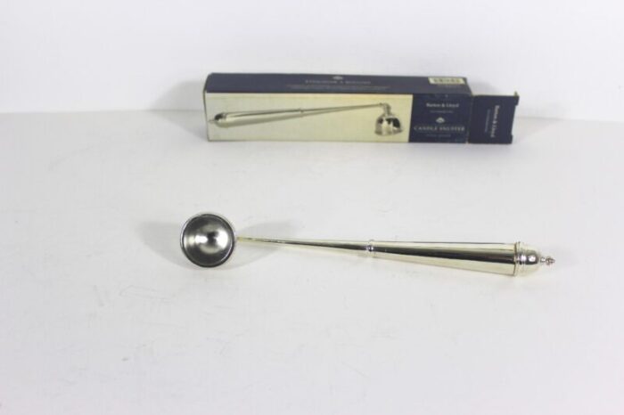 vintage silver candle snuffer barton and lloyd hinged 3784