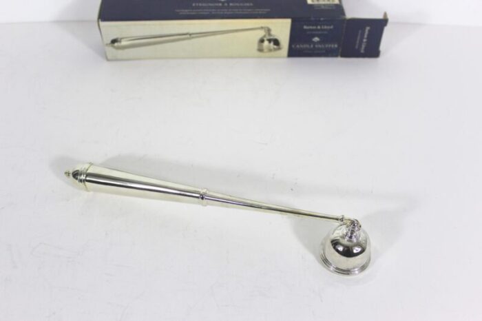 vintage silver candle snuffer barton and lloyd hinged 5752