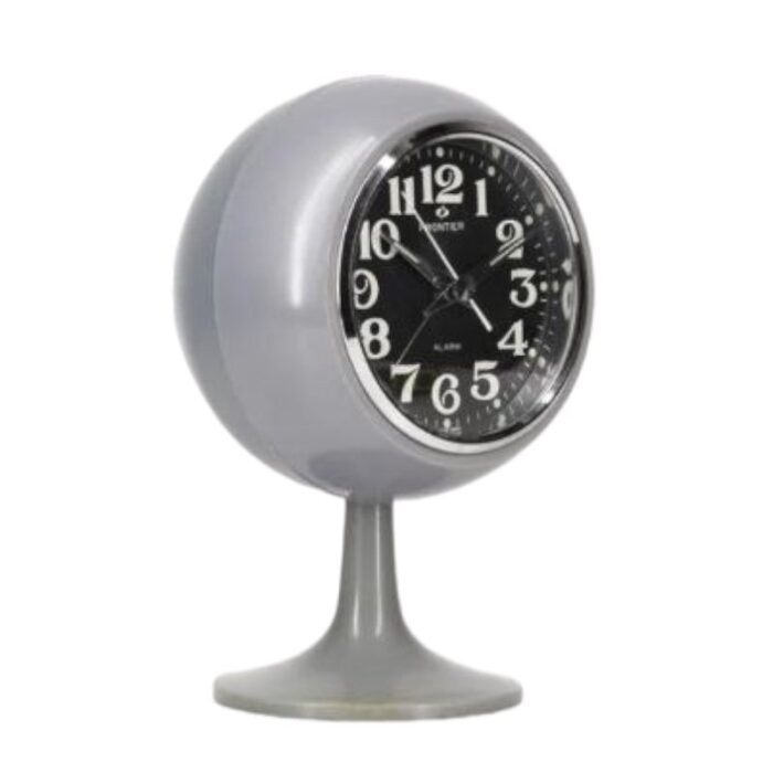 vintage space age alarm table clock by frontier 3