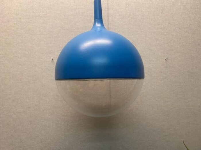 vintage space age blue ceiling lamp vaster by knut hagberg for ikea sweden 3233