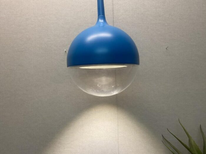 vintage space age blue ceiling lamp vaster by knut hagberg for ikea sweden 4198