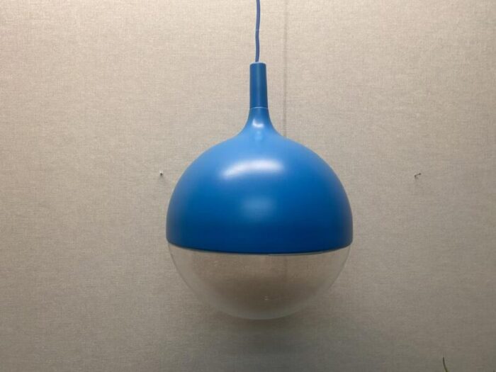 vintage space age blue ceiling lamp vaster by knut hagberg for ikea sweden 8736