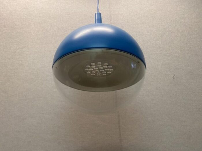 vintage space age blue ceiling lamp vaster by knut hagberg for ikea sweden 9755