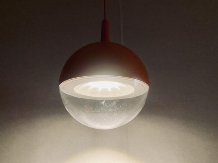 vintage space age orange ceiling lamp vaster by knut hagberg for ikea sweden 5631