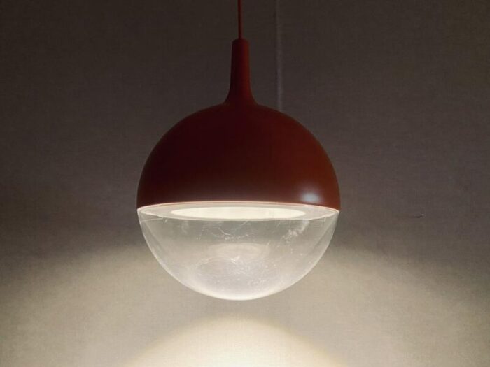 vintage space age orange ceiling lamp vaster by knut hagberg for ikea sweden 5909