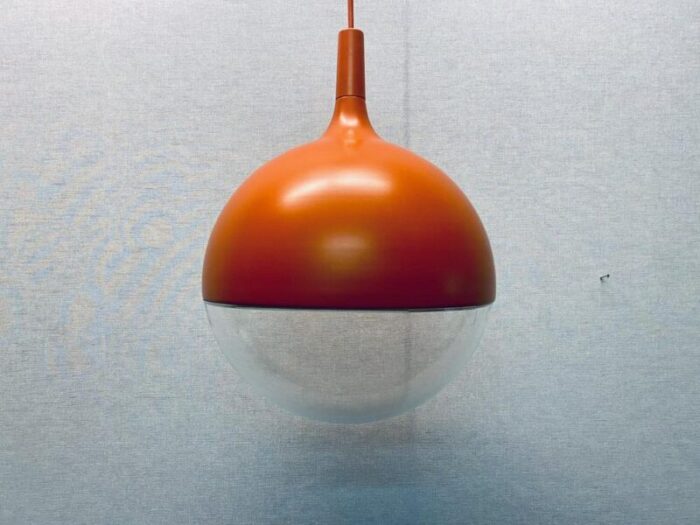 vintage space age orange ceiling lamp vaster by knut hagberg for ikea sweden 8609