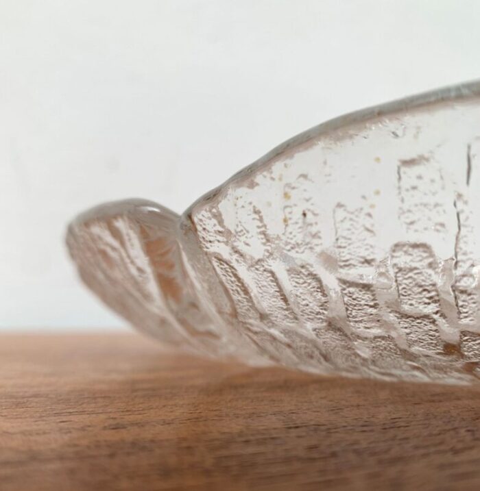 vintage swedish eden glass plate from orrefors 1970s 7