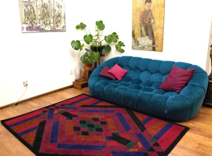 vintage swedish rug 1970s 8