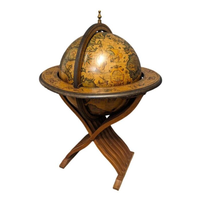 vintage terrestrial globe bar 1