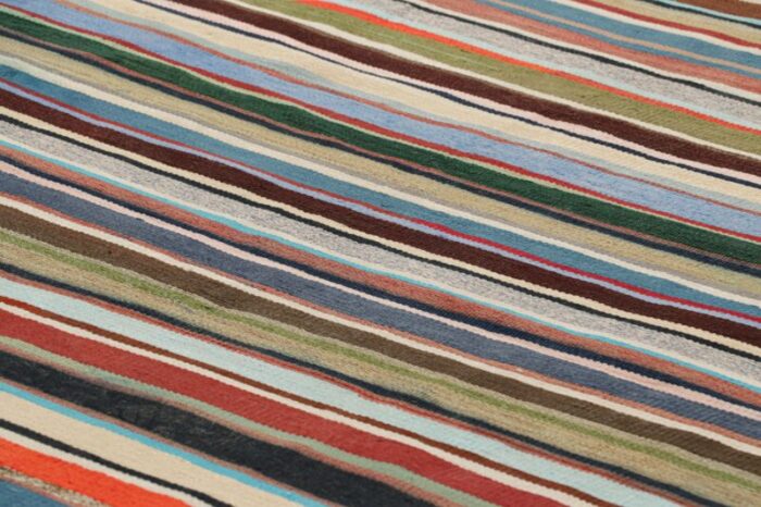 vintage turkish kilim with polychromatic stripes from rug and kilim 3013