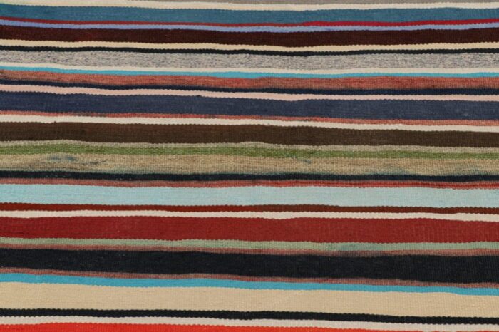 vintage turkish kilim with polychromatic stripes from rug and kilim 8008