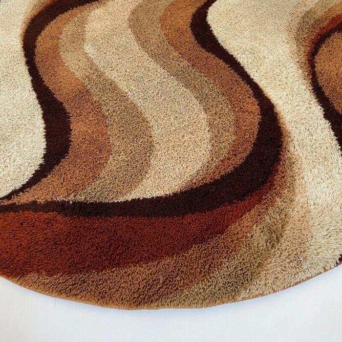 vintage wave high pile rya rug by prinstapijt desso netherlands 1970s 11